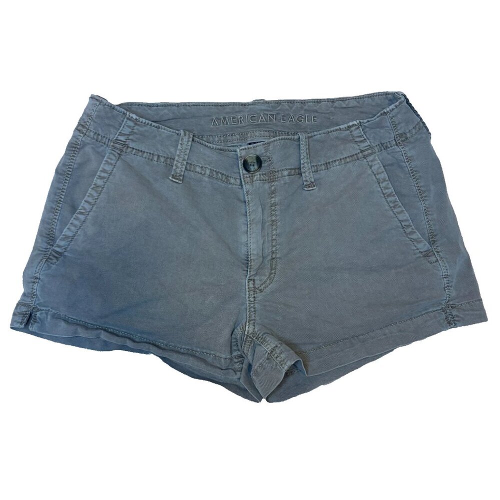 American Eagle Women's Super Stretch Shortie Shorts Size 4 Brown #247